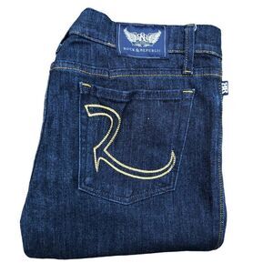 Rock & Republic Embroidered Jeans Size 32 STELLA Blue